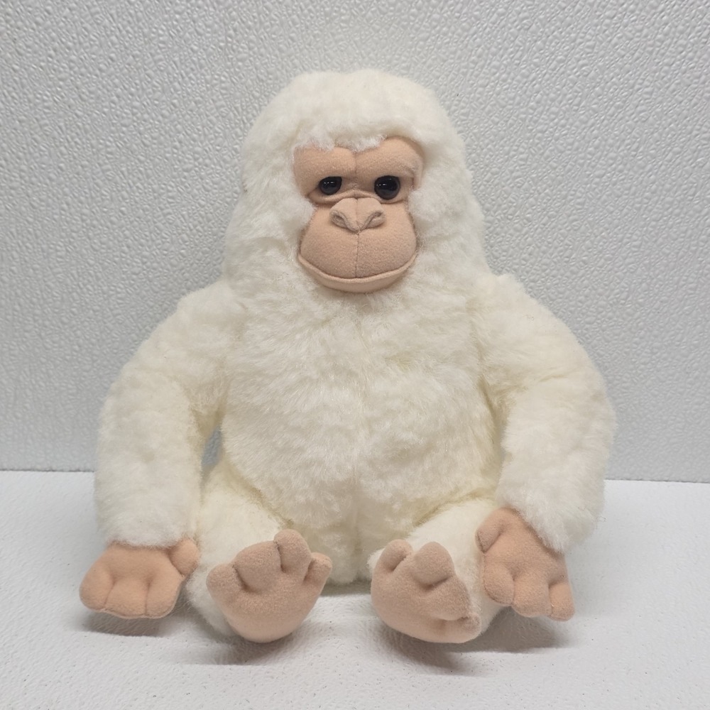 24K Polar Puff Gaspar White Gorilla Monkey Plush Vintage 1992